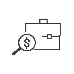 Simple financial analysis related line vector icon Includes icons such as Gainers and Losers, Portfolio Analysis, Financial Reports, and more.