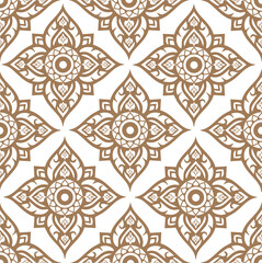 Thai Line Fabric tradional seamless pattern background