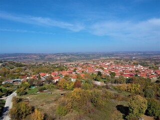 Fototapeta premium village in the mountains