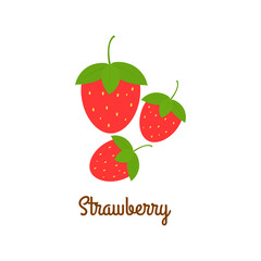 Strawberry. Vector illustration.