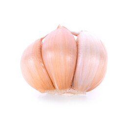 garlic isolated on white background