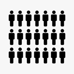 group of people illustration vector,man icon.