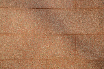 Exterior decoration of the house with stone and tiles.