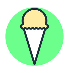 Ice Cone Vector Icon