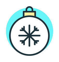Fototapeta premium Bauble Vector Icon