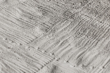Beach sand rake screed abstract pattern texture background