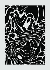 Ocean Water Texture with Ripples and Reflections. Pop art illustration for poster or wall print with trendy wavy pattern.