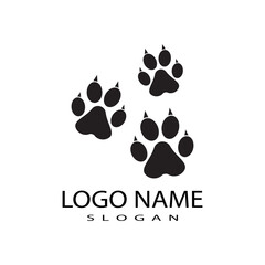 Fototapeta na wymiar Dog paw vector footprint icon logo symbol graphic illustration