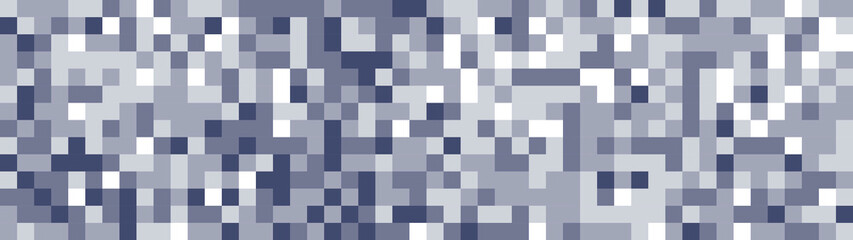 Halftone squares. Vector stylized geometric pattern and background. Falling pixels. Abstract mosaic. Vector illustration.