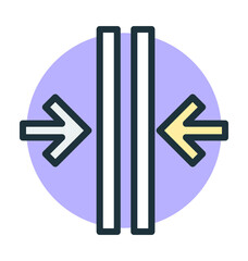 Crisscross Arrows Vector Icon