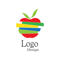 Apple vector illustration design icon logo template