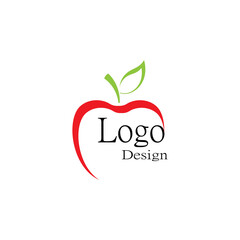 Apple vector illustration design icon logo template