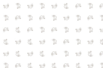 Antique telephone pattern on white background