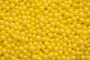 Background of yellow colored balloons for creativity and needlework