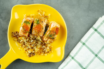 Philadelphia roll sushi with salmon