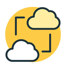 Cloud Computing Vector Icon