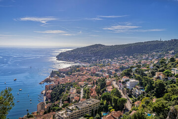 Fototapeta na wymiar view of Villefranche-sur-mer, France