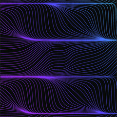 Abstract minimal background with beautiful neon lines. Future concept. Vibrant futuristic wallpaper with geometric elements. EPS 10.
