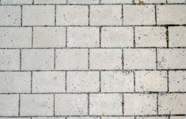 Wall made of natural stone built and grouted