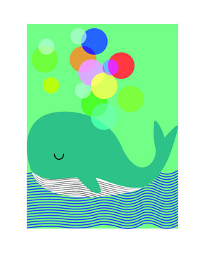 Blue whale icon logo symbol vector illustration.