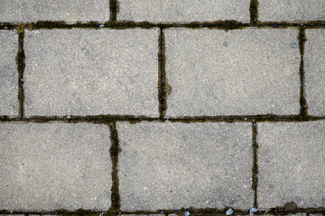 Wall made of natural stone built and grouted