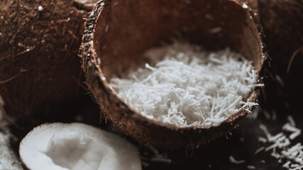 Coconut Close up View - Coconut Macro