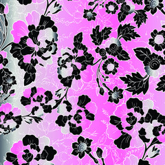 Fototapeta na wymiar Cute Floral pattern. Vintage seamless background pattern