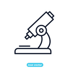microscope icon. microscope symbol template for graphic and web design collection logo vector illustration