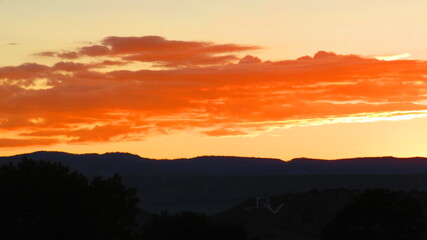 Clouds of Sunset Over Tropic Utah