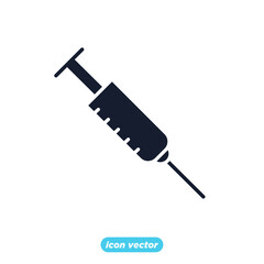 Fototapeta premium syringe icon. vaccination symbol template for graphic and web design collection logo vector illustration