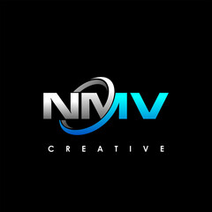 Fototapeta na wymiar NMV Letter Initial Logo Design Template Vector Illustration
