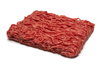 Chopped meat background. Top view.