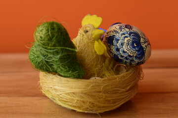 easter chicken and eggs