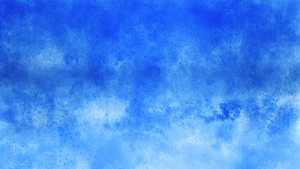 青色、水色の水彩の筆の跡、背景素材、テクスチャ