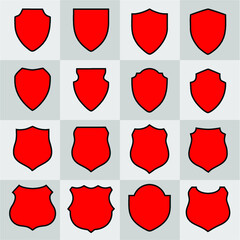 set of shields