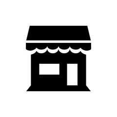 store icon design, glyph style, vector eps10