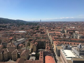 Fototapeta premium aerial view of the city