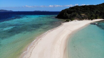 Fototapeta premium Aerial view from Palawan, Philipines - created by dji camera