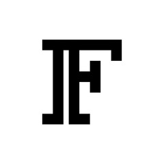 Obraz premium Letter F logo. Icon design. Template elements - vector sign