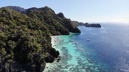 Aerial view from Palawan, Philipines - created by dji camera