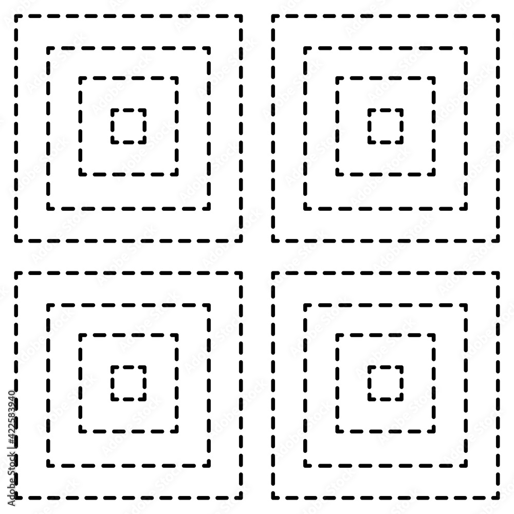 Aufkleber dotted squares in one pattern.