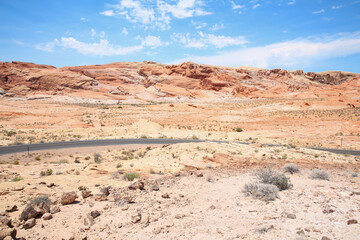 Rural road in Nevada, USA