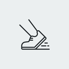 jogging icon vector sign symbol