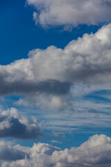 blue sky and white clouds 