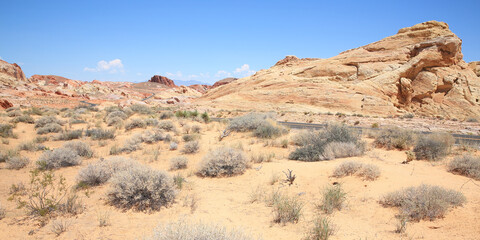 Fototapeta na wymiar Valley of Fire State Park in Nevada, USA