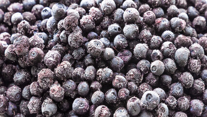 frozen blueberries. Vitamins. berry background