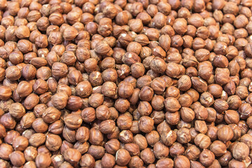 Hazelnut. Vegetarian organic food. Nuts and seeds