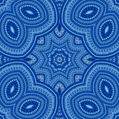 Moroccan traditional mosaic vector seamless motif. Tile patchwork design. Cute japanese ornament. Floor print design. Geometric shapes composition.