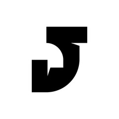 Letter J logo. Icon design. Template elements - vector sign