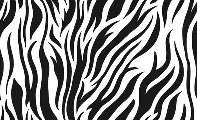 Zebra stripes pattern vector design